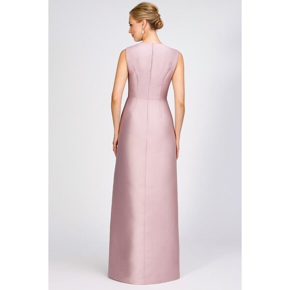 Kay Unger Rose Floral Embroidered Formal Gown Maxi Dress Size 12 - Picture 2 of 3